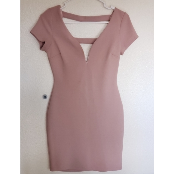bodycon blush dress